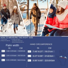Unisex Winter Sports Touchscreen Gloves, Soft Thermal Lining, Anti-Slip Palm Texture, Suitable For Commuting, Cycling And Running - Black - View 2