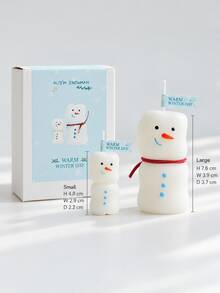1 buah Lilin Aromaterapi Bertema Natal, Lilin Dekorasi Lucu Berbentuk Manusia Salju, Manusia Kue Jahe, Kepingan Salju, Rusa Kutub, dan Sarung Tangan, Hiasan Meja Liburan, Dekorasi Rumah, dan Pilihan Hadiah Natal - Unsur-unsur Natal - View 13