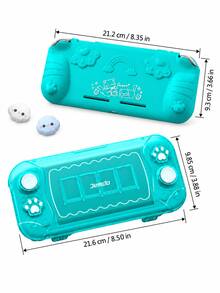 Multi-Function Protective Case Set Compatible With Switch Lite: Includes A Transparent Hard Shell And Soft Skin-Friendly Silicone Protective Cover, Ideal Accessory Gift For Friends, Perfect For Halloween Or Christmas - View 6