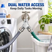 Universal Y Shaped Water Pipe Splitter, 1 In 2 Out Threaded Fitting For Dishwasher & Instant Water Heater - Multicolor - View 6