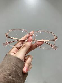 Women's Casual Versatile Eyeglasses Suitable For Daily Wear - Brown - View 3
