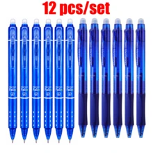 12 Pack Erasable Gel Pens, 0.5mm Fine Point Retractable Pens In 2 Styles And 6 Assorted Colors, Smooth Writing Erasable Pens For School Office Notes Journaling Homework And Daily Writing - Multiple Styles - View 2