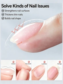 BORN PRETTY 15ML 8-in-1 Builder Gel untuk Kuku, Gel Keras Penutup Nude Netral untuk Pembentukan Apex & Ekstensi Kuku, Gel Dasar Transparan & Perekat Rhinestone, Dikeringkan dengan UV LED untuk DIY di Rumah & Manikur Salon - MultiWarna - View 4