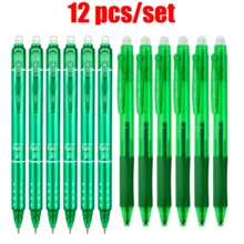12 Pack Erasable Gel Pens, 0.5mm Fine Point Retractable Pens In 2 Styles And 6 Assorted Colors, Smooth Writing Erasable Pens For School Office Notes Journaling Homework And Daily Writing - Multiple Styles - View 13