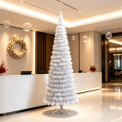 Arbol Navidad Pino Decoracion Navideña Oficina Casa 150cm ,Con base y soporte