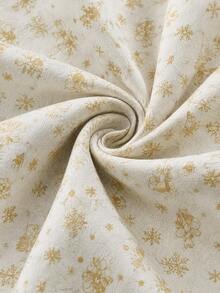 HHMC 1pc Christmas Interior Decor Fabric, Printed Patterns, High-Quality Breathable Material, 150 Cm Wide, Suitable For Fall And Winter, DIY Sewing For Bags, Curtains, Cushions, Pillows, Tablecloths, And Other Crafts - Multicolor - View 3