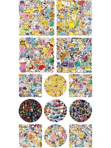 bandai 100pcs/50pcs Cartoon Stickers, Luggage And Stationery Decals, Back To School, First Day Of School - Multicolor - View 17