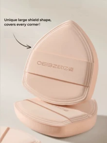 OEIEZ Cotton Candy Makeup Puff, Thickened Shield Shape Foundation Sponge, Wet & Dry Use, 3T Rubycell Soft For Base Makeup - Apricot - View 10