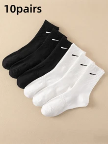 10 Pairs Unisex Comfortable Breathable Sports Socks, Suitable For All Seasons Daily And Outdoor Wear - Multicolor - View 5