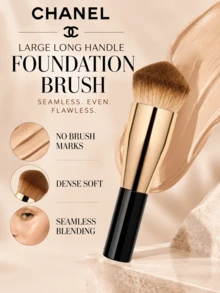 CHANEL Large Long-Handle Foundation Brush, 2.5*11cm, Streak-Free Application, Firm Bristles With No Shedding, Suitable For All Types Of Liquid Foundation - Foundation Brush - View 5
