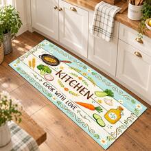 Printed Long Runner Rug, Indoor Home Decor, Kitchen Runner, Entryway Doormat, Hallway Entrance Decor, Bedroom Bedside Rug, Living Room Rug, Laundry Room Rug, Bathroom Mat, Suitable For Apartment, Dorm And Home Daily Decor - Multicolor - View 3