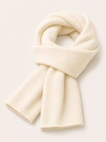 Men's Solid Color Soft Winter Scarf, Warm Long Crossover Wrap Neck Warmer For Casual Everyday Outdoor Wear, 7 Colors - Multicolor - View 13