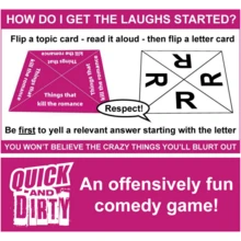 Quick And Dirty 成人派對卡牌遊戲組，趣味社交桌上遊戲，適合聖誕節、遊戲派對，社交活動理想禮物，適合聚會的娛樂團體遊戲 - 彩色 - 查看 6