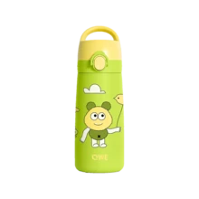 QWE 480ML 316 Stainless Steel Inner Liner Tritan Direct Drinking Mouth Cartoon Handheld Water Bottle For Kindergarten And Primary School Students - Mint Green - View 6