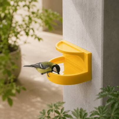 Wall-Mounted Insect Waterer And Bee Bath, Suitable For Bees And Birds, Outdoor Garden Hydration Station, With Plastic Tray, Balcony Yard Wild Bird Friendly Habitat, Spring Summer Gardening Pollinator Gift
