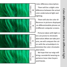 Short Green Wig Men, Natural Wavy Textured Synthetic Heat Resistant Hair For Men Cosplay Halloween (Green) - Mint Green - View 5