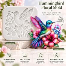 1 khuôn silicon hình chim ruồi Giáng Sinh đa năng, khuôn nến, khuôn xà phòng, khuôn resin, khuôn trang trí DIY đổ keo cho đất sét mềm, khuôn thạch cao, dụng cụ thủ công mỹ thuật trang trí - Nhiều màu - Xem 3