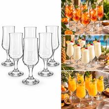 Set Of 6 Elegant Clear Wine Glasses – 320ml Stemmed Glassware For Wine, Cocktails & Special Occasions - White - View 1