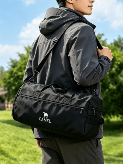 CAMEL CROWN Swimming Bag Large Capacity Gym Bag Handbag Travel Bag Carry-On Bag Business Tote Bag Travel Fitness Crossbody Bag