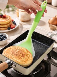 Random 2/1pc Silicone Wok Spatula, Translucent Kitchen Frying Spatula, Cabinet Cookware, Home Cooking Wide-Mouth Slotted Spatula - Multicolor - View 14