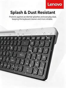 Lenovo KS03 Wireless Dual-Mode Keyboard With Card Slot, Ergonomic, Dustproof And Splash-Resistant, Quiet Keys, Long Battery Life, Suitable For Business, Office, And Home Use, Multiple Colors Available - View 6