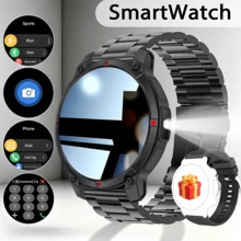 New Smart Watch With A 1.5-Inch Full Touchscreen, Wireless Voice Calls, Multiple Sports Mode Tracking, Weather Alerts, Message Notifications, Camera Control, Calendar/Stopwatch And Other Features, LED Flashlight, Compatible With Both Android And IOS. - View 15