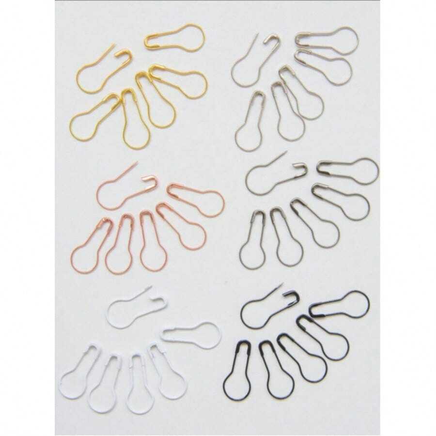 10/320pcs Gourd Shaped Safety Pins, Pear Shaped Gourd Pins, Ball Shaped Pins Suitable For DIY Crafts, Sewing, Knitting Marking And Clothing Labels - Gourd Shaped Pin - View 1