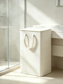 Oxford Cloth Laundry Basket, Foldable Storage Bin, Handheld Organizer Bucket. It Features A Sturdy Handle And A Foldable Design, Making It Easy To Store When Not In Use. Large Capacity Can Hold Dirty Clothes, Yoga Mats And Daily Miscellaneous Items - Multicolor - View 3