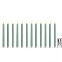 Bộ 6 nến trụ không lửa (có điều khiển từ xa và chức năng hẹn giờ); chạy bằng pin (không bao gồm pin); hiệu ứng ngọn lửa nhấp nháy; phù hợp cho sinh nhật, tiệc tùng, trang trí nhà thờ và các sự kiện lễ hội - Nhiều màu - Xem 17