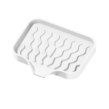 Wavy Silicone Soap Drain Mat, Non-Slip Multi-Function Splash-Proof Soap Holder, Kitchen Bathroom Sink Soap Dish Sponge Water Collection Pad - Multicolor - View 19