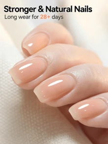BORN PRETTY 15ML 8-in-1 Builder Gel untuk Kuku, Gel Keras Penutup Nude Netral untuk Pembentukan Apex & Ekstensi Kuku, Gel Dasar Transparan & Perekat Rhinestone, Dikeringkan dengan UV LED untuk DIY di Rumah & Manikur Salon - MultiWarna - View 3