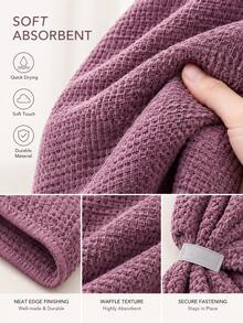 Quick-Dry Microfiber Hair Towel Bath Towel, Hair Wrap, Bathroom Essential, Thick Soft High Absorbency, Great Gift Choice For Halloween Or Christmas, Suitable For Home Bathing, Travel And Grooming - Multicolor - View 4