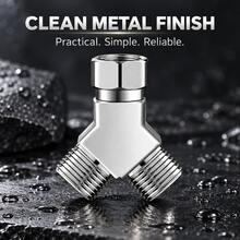Universal Y Shaped Water Pipe Splitter, 1 In 2 Out Threaded Fitting For Dishwasher & Instant Water Heater - Multicolor - View 5