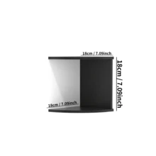Creative 5-Tier Triangle Wall-Mounted Storage Rack, Multi-Functional Display Shelf For Bathroom, Living Room, Bedroom, Study, Kitchen - Black and White - View 9