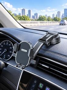 Car Phone Holder, Vacuum Suction Cup Dashboard/Windshield Mount, 360° Rotating Auto-Locking Cradle, With Foldable Extension Arm, Universal GPS Navigation Bracket, Suitable For Car SUV Truck, Adjustable Side Clamps, Hands-Free Driving Accessory - Multicolor - View 12