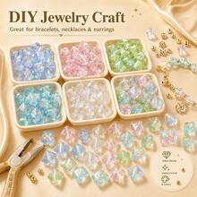 2pcs 13*12mm 2mm Hole Diameter Rhombus Colored Glass Beads, Perforated Beads For Handmade DIY Jewelry Making Loose Beads - Diamond-shaped Colorful Glazed Beads - View 4