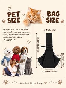 Personalized Pet Sling Bag, Custom Dog Carrier, Embroidered Pet Bag, Small Dog & Cat Carrier, Hands Free Puppy Tote, Pet Lover Gift - Multicolor - View 8