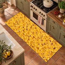 Pasta Print Long Runner Rug, Home Indoor Decoration, Kitchen Long Mat, Entryway Doormat, Hallway Entrance Decor, Bedroom Bedside Rug, Living Room Rug, Laundry Room Mat, Bathroom Bath Mat, Suitable For Apartment, Dorm And Home Daily Decor - Multicolor - View 3