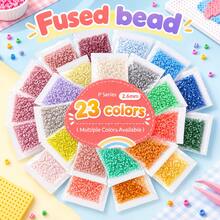 1000+Pcs Perler Bead Kit, Morandi Color Tone P Series Refill, Birthday, Graduation Season, Back To School, Valentine's Day, Halloween Party Birthday Gift, Multi-Color 2.6mm Perler Bead Bulk Refill Kit - 2.6mm Puzzle Beads - View 2