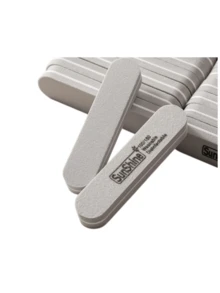 Washable Mini Sponge Nail File, Double-Sided Buffing Nail Sponge Strip, Portable Nail Grooming Tool For Shaping And Polishing - Grey - View 5