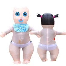 Adult Inflatable Baby Costume Gender Reveal Party Fun Cosplay Outfit Opening Ceremony Performance Halloween Christmas Decoration Prop - Multicolor - View 12