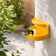 Wall-Mounted Insect Waterer And Bee Bath, Suitable For Bees And Birds, Outdoor Garden Hydration Station, With Plastic Tray, Balcony Yard Wild Bird Friendly Habitat, Spring Summer Gardening Pollinator Gift - Multicolor - View 2