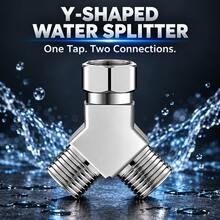 Universal Y Shaped Water Pipe Splitter, 1 In 2 Out Threaded Fitting For Dishwasher & Instant Water Heater - Multicolor - View 7