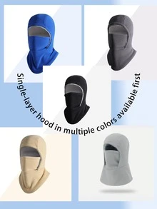 Outdoor Winter Warm Set, Breathable Balaclava Mask + Touchscreen Anti-Slip Gloves, Available Separately Or As A Set, Suitable For Skiing, Hiking, Motorcycle Riding, Unisex - Multicolor - View 3