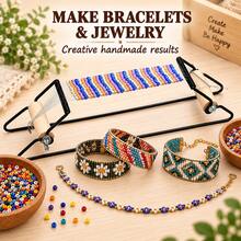 1pc Stainless Steel Metal Beading Machine, Black Portable Beading Bracelet DIY - Multicolor - View 7