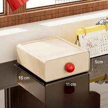 1pc Personalized Dopamine Text Drawer Organizer Box - Labeled Drawers With Color- PP Plastic Storage, Compact Desktop Organizer For Makeup, Office &, Christmas/Halloween Gift For & Desk & Drawer Organizer For Storage - Multicolor - View 10