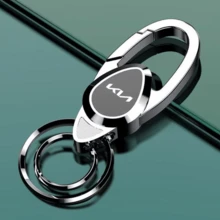 Car Double Sided Laser Keychain Key Ring Decor Fit Kia Ceed Sportage Rio ProCeed K5 Optima Sedona Forte Cerato Venga - A - View 4