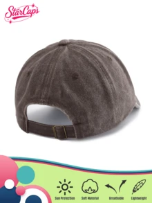 Not Interested. Embroidered Vintage Washed Baseball Cap , Retro Style Dad Hat Unisex, Y2K Streetwear Sun Hat, Summer Beach Travel - Not Interested. - View 2
