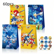 1 Set Of 30 Items, Back To School Gift Bags, Covering Multiple Themes - Stickers, Birthday And Holiday Gift Bags. Additionally, Cute Party Gift Boxes And Handheld Gift Bags, Suitable For Birthdays, Events And Celebrations. Each Set Includes 12 Paper Bags And 18 Stickers, Perfect For Fans To Add Fun To Various Occasions. - Multicolor - View 13
