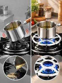 2pcs Universal Anti-Slip Stove Pot Rack, Gas Stove 4-Prong/5-Prong Bracket, Stove Top Rack, Gas Stove Stew Pot/Frying Pan Bracket, Cast Iron Milk Pot Rack - View 9